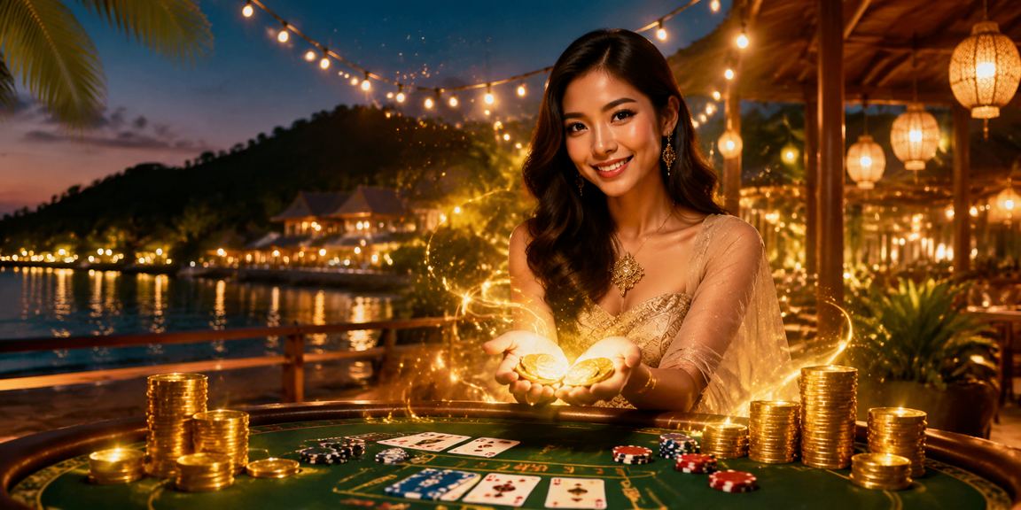 Pemandangan permainan baccarat live dengan gaya Malaysia di Langkawi