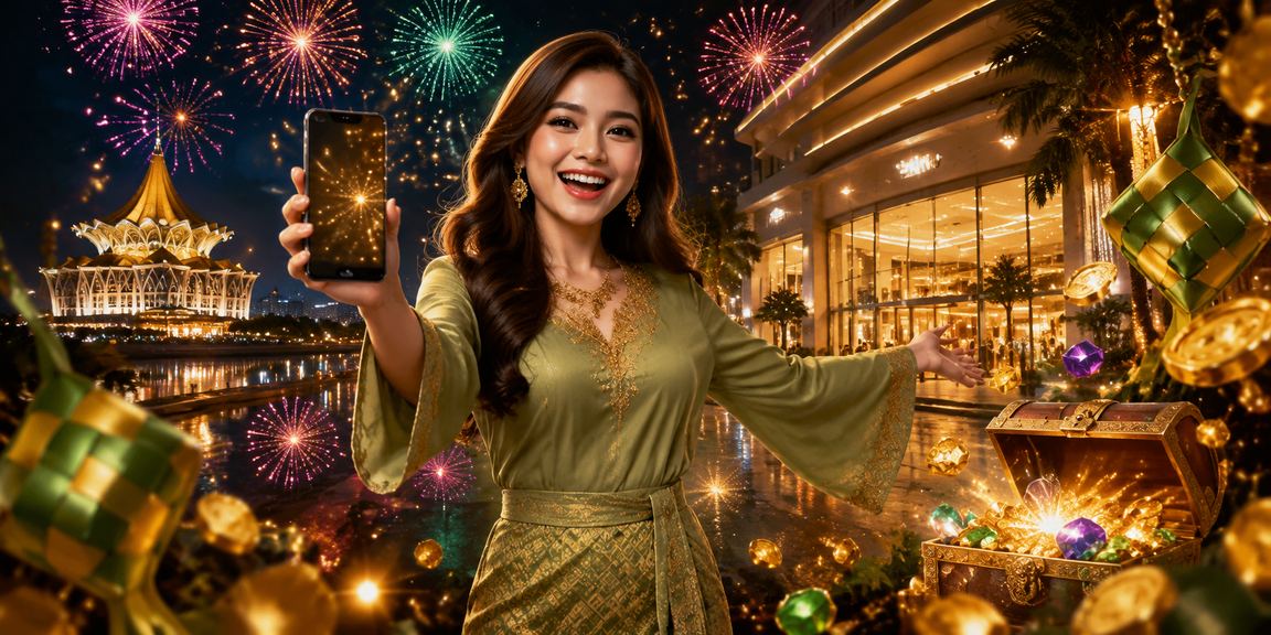 Pengguna mengakses promosi kasino mudah alih semasa Hari Raya di Seremban
